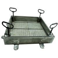 Люк под брусчатку Проспект-ВН из нержавеющей стали съемный - корыто с ручками