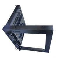 Тротуарный люк скрытого монтажа с декоративным мощением крышки брусчаткой